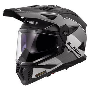 Мотошлем LS2 MX702 Pioneer 2 Rally Matt Gray Black 3XL
