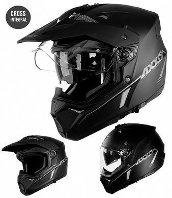 Мотошлем AXXIS WOLF DS Solid Matt Black M