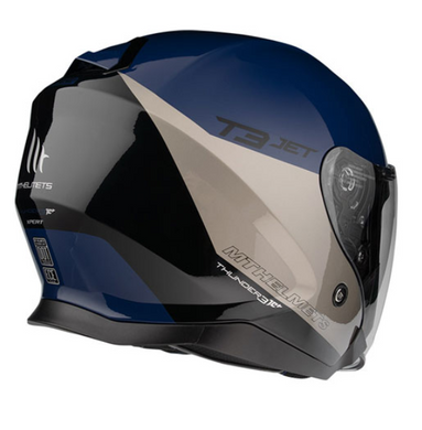 Мотошлем MT THUNDER 3 Jet Xpert A17 Gloss Blue XS