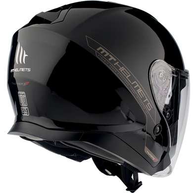 Мотошлем MT THUNDER 3 Jet Solid Gloss Black XS