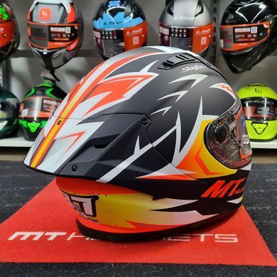 Мотошолом MT KRE+ Carbon Acosta A37 Matt Blue M
