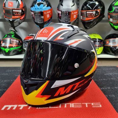 Мотошолом MT KRE+ Carbon Acosta A37 Matt Blue M
