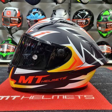 Мотошолом MT KRE+ Carbon Acosta A37 Matt Blue M