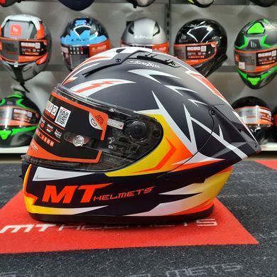 Мотошолом MT KRE+ Carbon Acosta A37 Matt Blue M