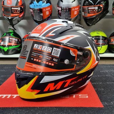 Мотошолом MT KRE+ Carbon Acosta A37 Matt Blue M