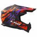 Мотошолом LS2 MX708 Fast 2 GROTESK Purple Orange L