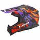 Мотошолом LS2 MX708 Fast 2 GROTESK Purple Orange L