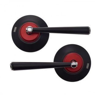 Зеркала круглые Hebe Black-Red LM0054