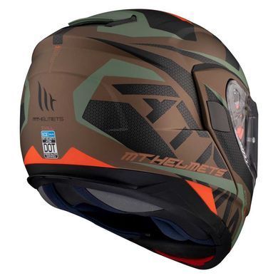 Мотошлем MT ATOM SV SKILL A9 Matt Gold XS
