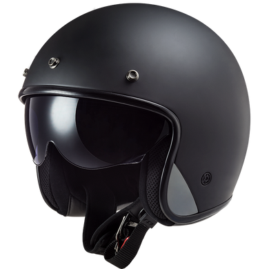 Мотошлем LS2 OF601 BOB Solid Matt Black S