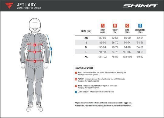 Мотокуртка Shima Jet Lady Black L
