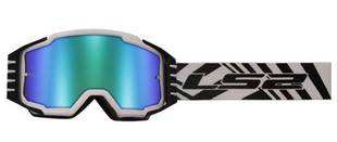 Маска кросова LS2 CHARGER PRO White Mirror Lens