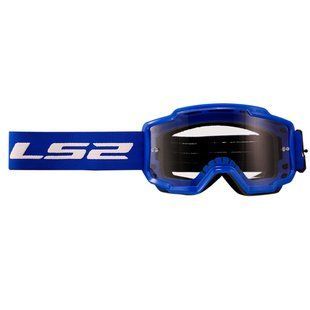Маска кроссовая LS2 CHARGER Blue Clear Lens