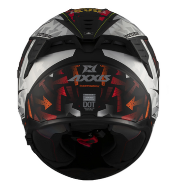 Мотошолом AXXIS HAWK SV EVO SKETCHBOOK B2 Matt M