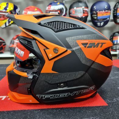 Мотошлем MT STREETFIGHTER SV S Totem B4 Matt Orange ECE2206 XS