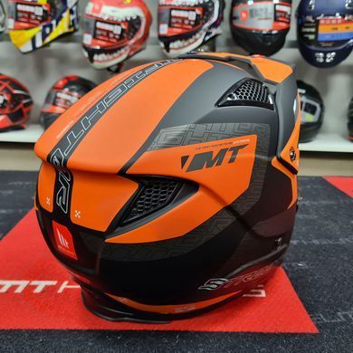 Мотошлем MT STREETFIGHTER SV S Totem B4 Matt Orange ECE2206 XS