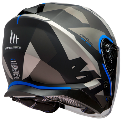 Мотошлем MT THUNDER 3 Jet Bow Matt Blue L
