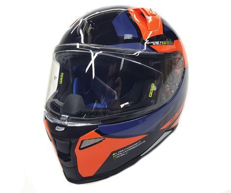 Мотошлем MT Revenge 2 Scalpel A4 Gloss Fluor Orange XS