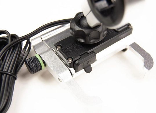 Держатель телефона R10 metal USB Silver
