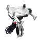 Держатель телефона R10 metal USB Silver