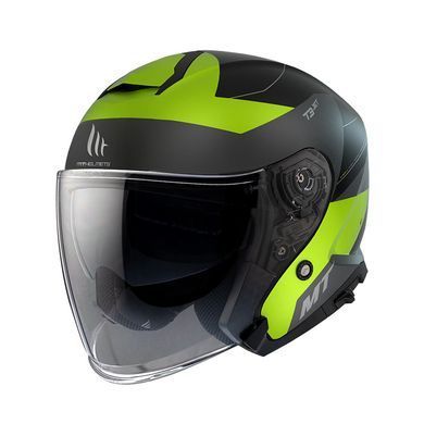Мотошлем MT THUNDER 3 Jet COOPER A3 Matt Yellow S