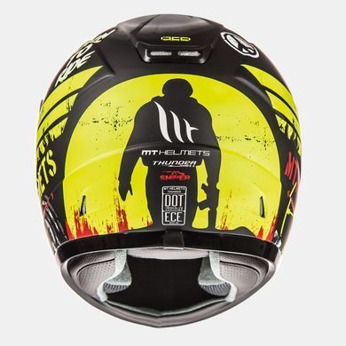 Мотошолом MT THUNDER Kid Sniper Yellow L