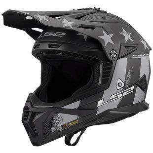 Мотошлем LS2 MX708 Fast 2 Battle Scar Matt Tonal Gray Black L