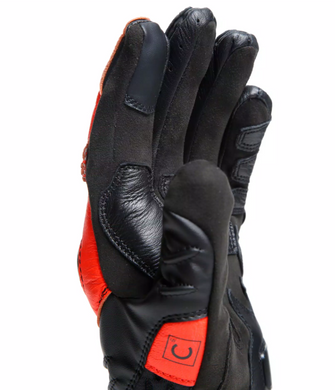 Моторукавички Dainese CARBON 4 SHORT Leather Black Red