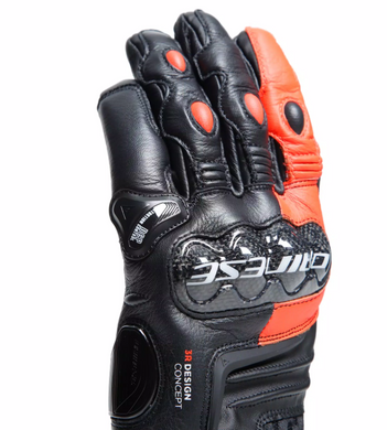 Моторукавички Dainese CARBON 4 SHORT Leather Black Red