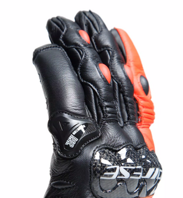 Моторукавички Dainese CARBON 4 SHORT Leather Black Red