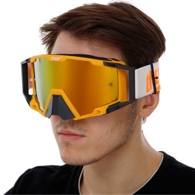 Маска кросова THOR Mirror Gold Lens