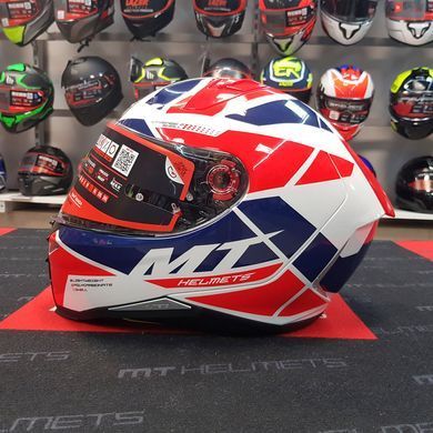 Мотошлем MT Revenge 2 Scalpel B5 Gloss Pearl Fluor Red XS