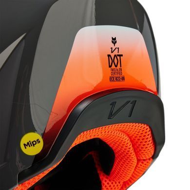 Мотошолом FOX YTH V1 HELMET - BALLAST Grey, YL