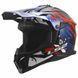Мотошолом LS2 MX708 Fast 2 GROTESK White Blue Red L