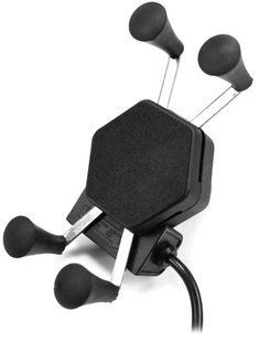 Держатель телефона зажимной с резинкой RAM L USB