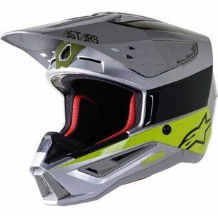 Мотошолом ALPINESTARS SM5 BOND SILVER GLOSS L