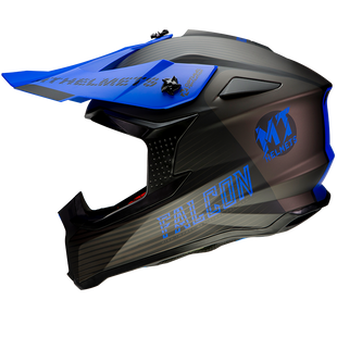 Мотошолом MT FALCON System Matt Blue L