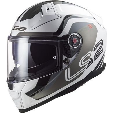 Мотошлем LS2 FF811 Vector II Metric White Titanium Silver ECE2206 L