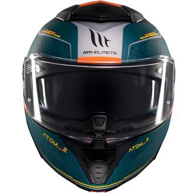 Мотошолом MT ATOM 2 SV DESTINY C6 Matt Green M