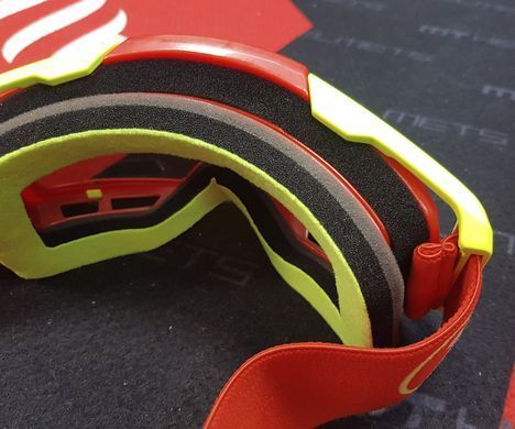 Маска кросова LAZER Goggle Race Style Red Yellow - Mirror Silver Lens