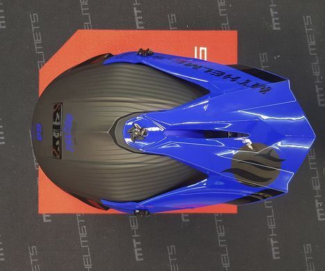 Мотошолом MT FALCON System Matt Blue L