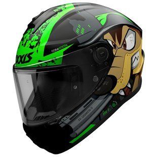 Мотошлем AXXIS DRAKEN S Cosa Nostra B6 Gloss Green XS