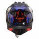 Мотошолом LS2 MX708 Fast 2 ZOMBIE II Black Red Blue M