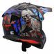 Мотошолом LS2 MX708 Fast 2 ZOMBIE II Black Red Blue M