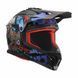 Мотошолом LS2 MX708 Fast 2 ZOMBIE II Black Red Blue M