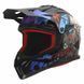 Мотошолом LS2 MX708 Fast 2 ZOMBIE II Black Red Blue M
