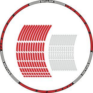 Наклейка на обід колеса Spark Red White