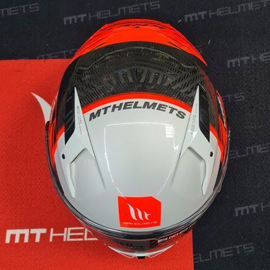 Мотошлем MT KRE+ Carbon Brush A5 Gloss Pearl Red L