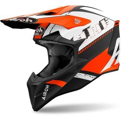 Мотошолом AIROH WRAAAP FEEL orange matt S