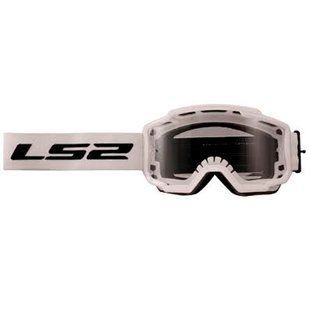 Маска кроссовая LS2 CHARGER White Clear Lens